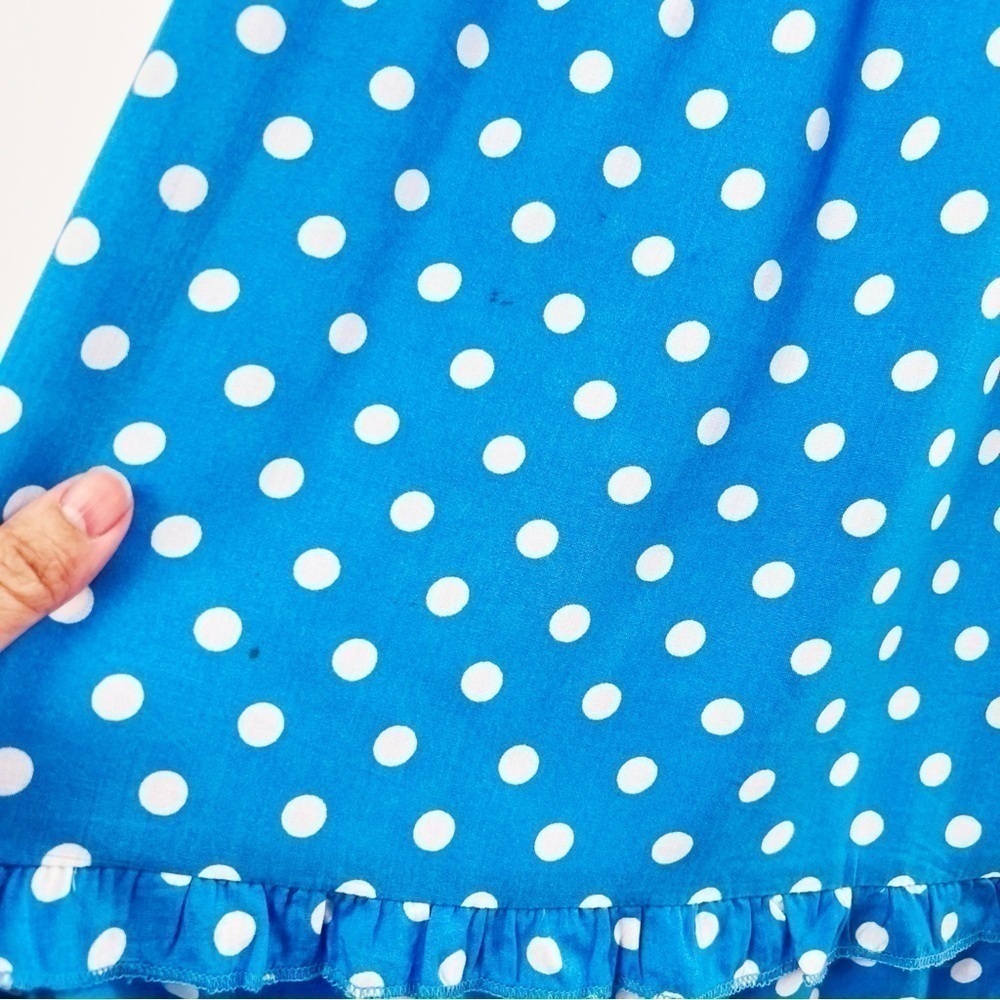 💋Anthropologie Dolan polka dots light blue maxi dress size S - Picture 8 of 16
